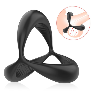 Silicone Double Penis Cock Ring for Men / Adult Device Delay Ejaculation Sex Toy - EVE's SECRETS